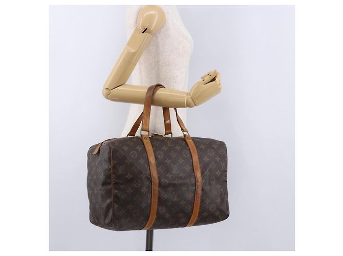 LOUIS VUITTON Monogram Sac Souple 35 Boston Bag M41626 LV Auth BA14674 Monogramma - vista 21
