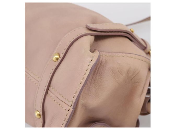 Borsa Tote Miu Miu Pelle Beige Oro Auth 196841V D'oro - vista 15