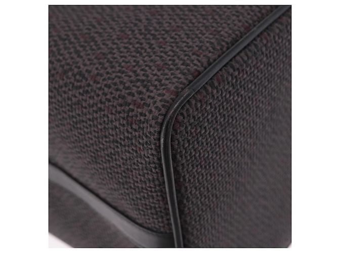 SAINT LAURENT Borsa a mano Vanity Canvas 2way Black Gold Auth ka5684 Nero D'oro - vista 14