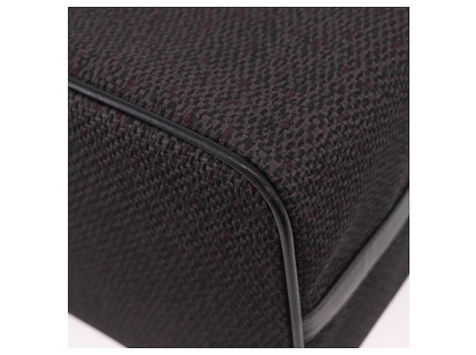 SAINT LAURENT Borsa a mano Vanity Canvas 2way Black Gold Auth ka5684 Nero D'oro - vista 15