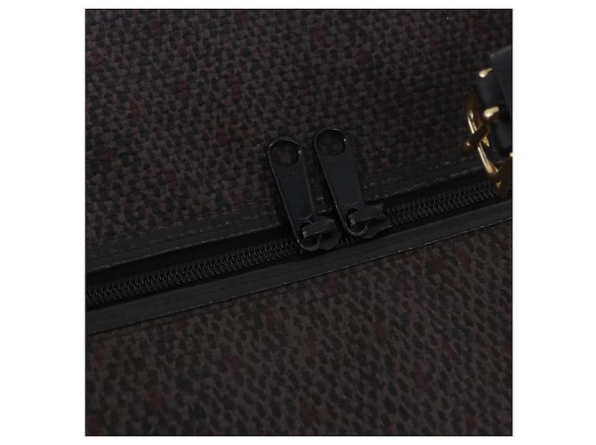 SAINT LAURENT Borsa a mano Vanity Canvas 2way Black Gold Auth ka5684 Nero D'oro - vista 18