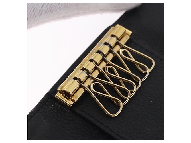 LOUIS VUITTON Monogram Empreinte Multicles 6 Key Case Black M64421 Auth 183514A Negro - vista 10