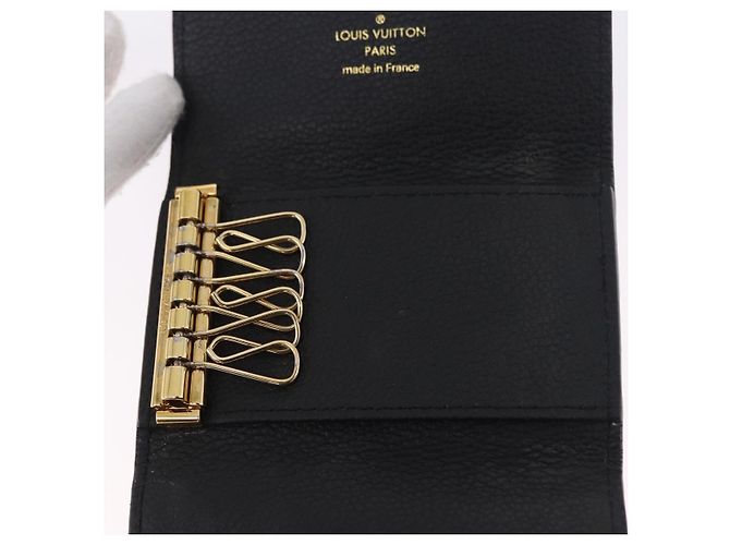 LOUIS VUITTON Monogram Empreinte Multicles 6 Key Case Black M64421 Auth 183514A Negro - vista 18