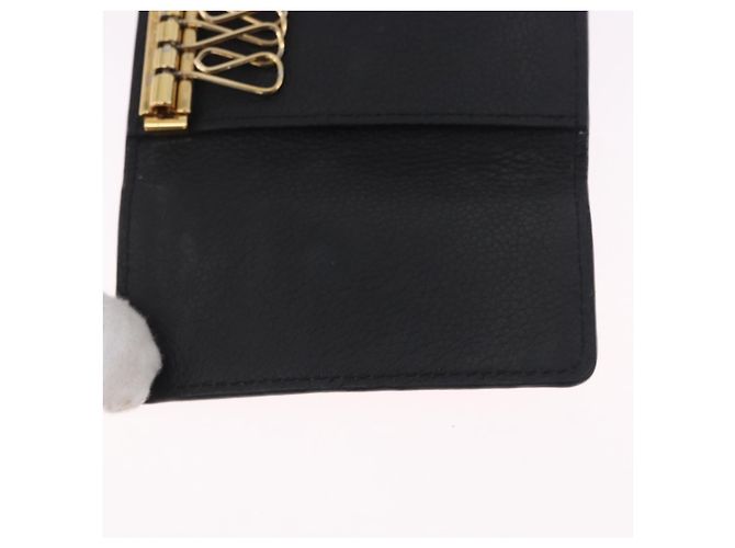 LOUIS VUITTON Monogram Empreinte Multicles 6 Key Case Black M64421 Auth 183514A Negro - vista 19
