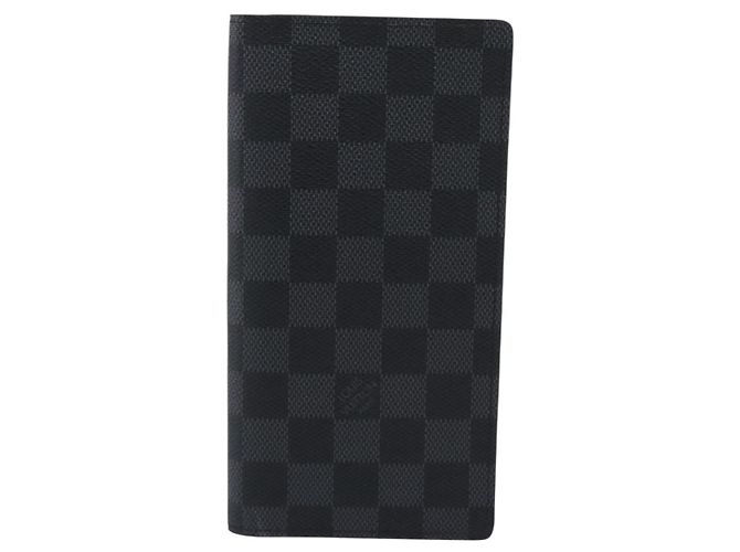 LOUIS VUITTON Damier Grafitte Portefeuille Braza Long Wallet N62665 Auth 194331A Damier ebene - vista 13