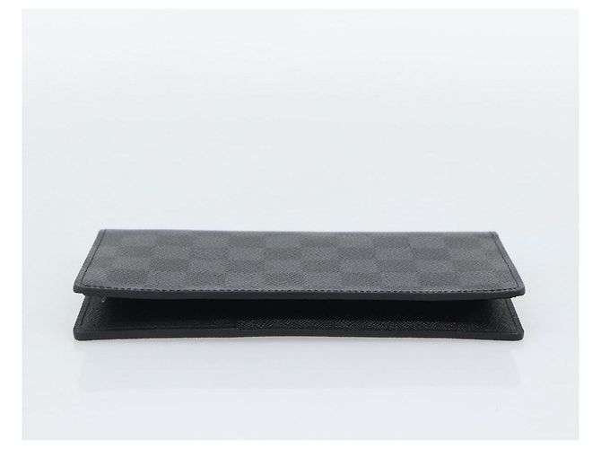 LOUIS VUITTON Damier Grafitte Portefeuille Braza Long Wallet N62665 Auth 194331A Damier ebene - vista 3