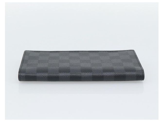 LOUIS VUITTON Damier Grafitte Portefeuille Braza Long Wallet N62665 Auth 194331A Damier ebene - vista 4