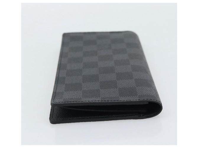 LOUIS VUITTON Damier Grafitte Portefeuille Braza Long Wallet N62665 Auth 194331A Damier ebene - vista 5