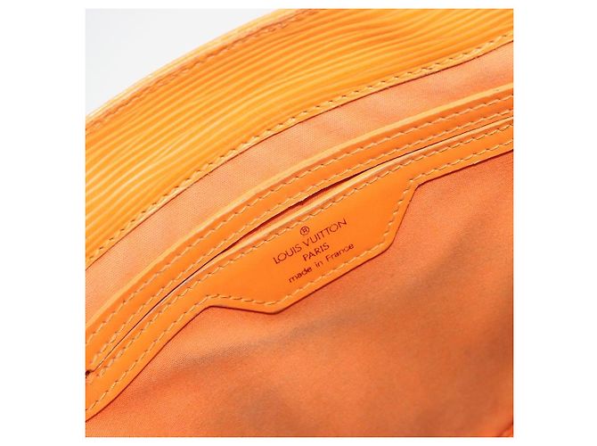 LOUIS VUITTON Epi Sac Plat PM Hand Bag Mandarin M5274H LV Auth BA14186 Grigio - vista 18
