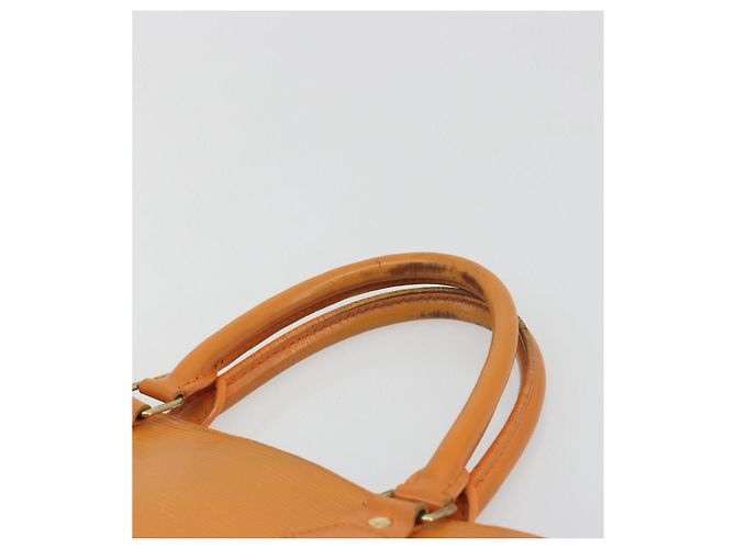 LOUIS VUITTON Epi Sac Plat PM Hand Bag Mandarin M5274H LV Auth BA14186 Grigio - vista 8
