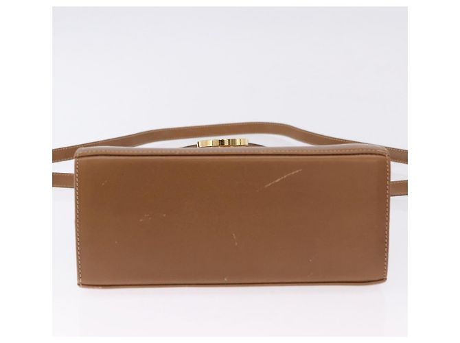 Borsa Salvatore Ferragamo Gancini in pelle 2way Marrone Oro Auth 196812 D'oro - vista 12