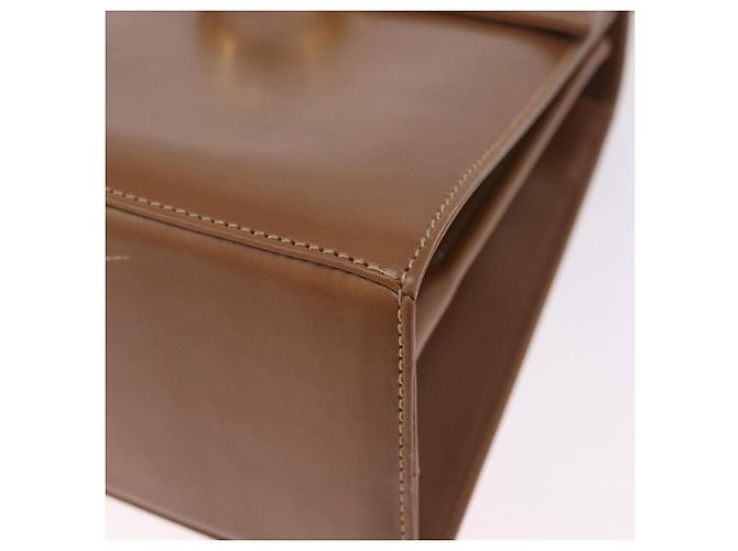 Borsa Salvatore Ferragamo Gancini in pelle 2way Marrone Oro Auth 196812 D'oro - vista 14