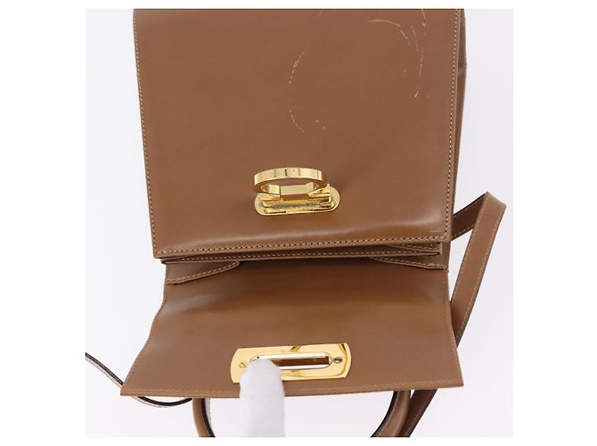 Borsa Salvatore Ferragamo Gancini in pelle 2way Marrone Oro Auth 196812 D'oro - vista 18