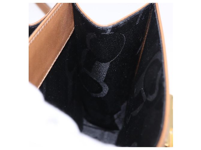 Borsa Salvatore Ferragamo Gancini in pelle 2way Marrone Oro Auth 196812 D'oro - vista 24