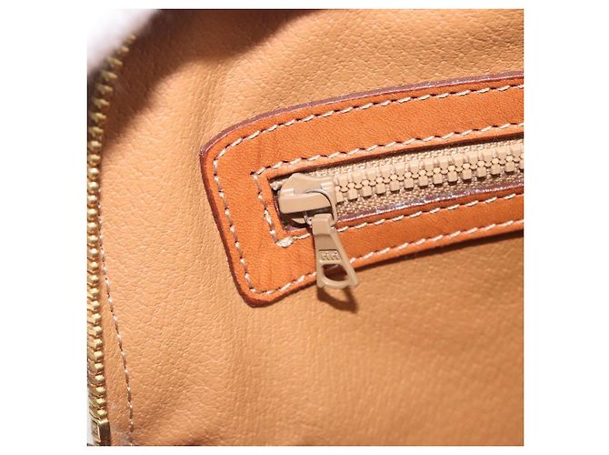 Céline Borsa a mano CELINE Macadam PVC Pelle 2way Marrone Tono Oro Auth 194929V - vista 22