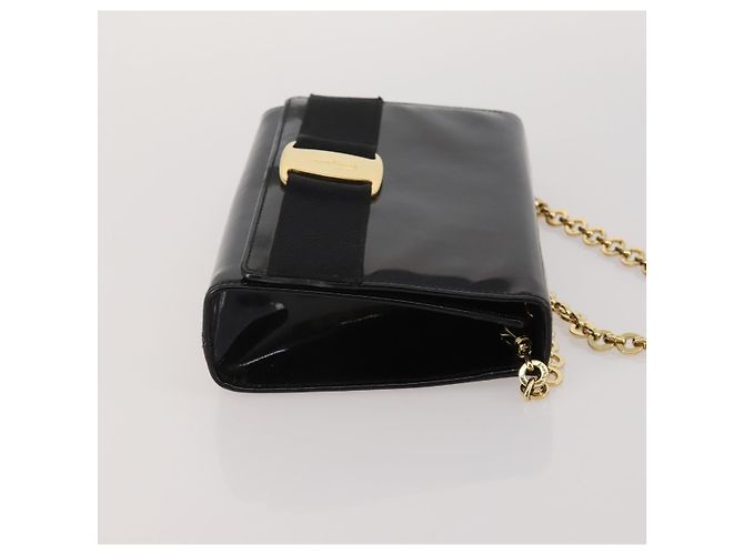 Borsa a tracolla Salvatore Ferragamo Vala in pelle Set da 2 Nero Auth 190004 - vista 12
