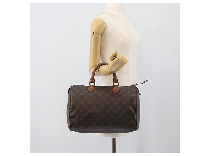 LOUIS VUITTON Monogram Speedy 30 Hand Bag M41526 LV Auth 196051 Monogramma - vista 20