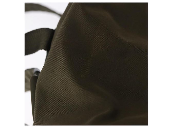 Mochila PRADA Nylon Khaki Silver Auth 194873A Plata Caqui - vista 15