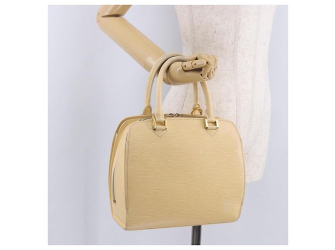Borsa a mano LOUIS VUITTON Epi Pont Neuf Vanilla Cream M5205A LV Auth 193347 Crudo - vista 24