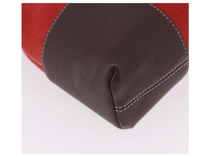 Borsa a tracolla LOEWE Camoscio Rosso Oro Auth 195667V D'oro - vista 15