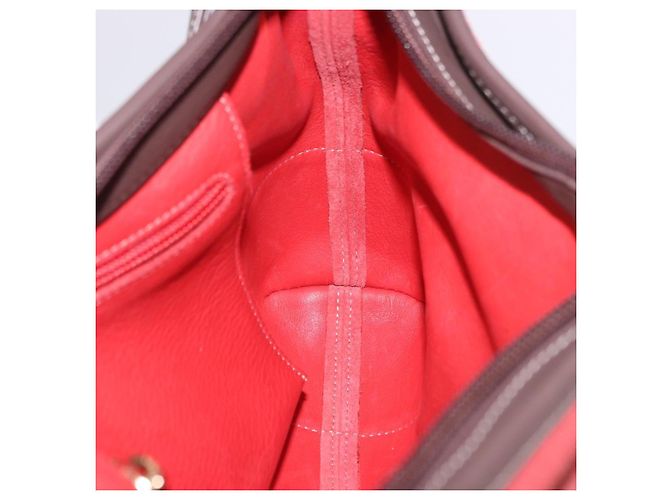 Borsa a tracolla LOEWE Camoscio Rosso Oro Auth 195667V D'oro - vista 18