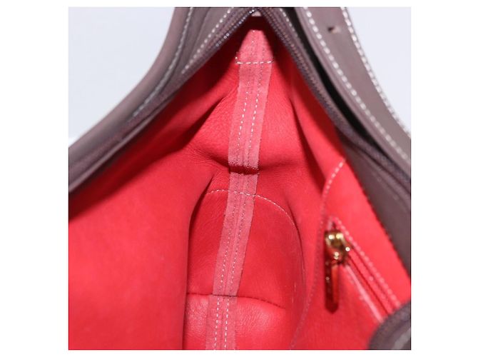 Borsa a tracolla LOEWE Camoscio Rosso Oro Auth 195667V D'oro - vista 19