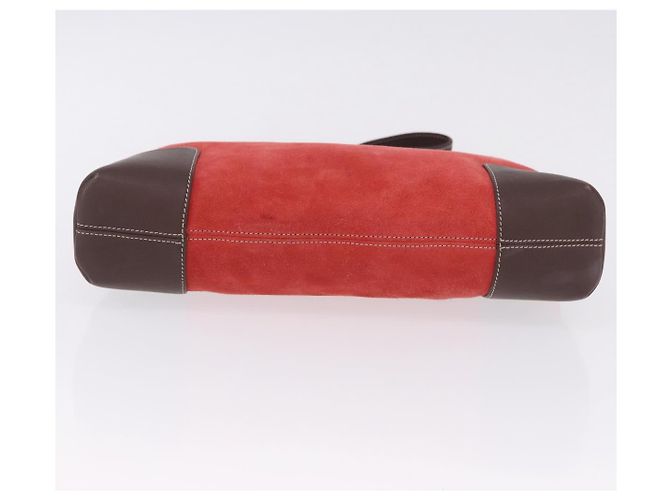 Borsa a tracolla LOEWE Camoscio Rosso Oro Auth 195667V D'oro - vista 5