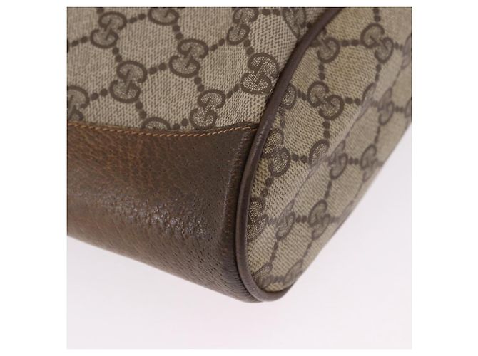 Bolso GUCCI GG Supreme Web Sherry Line PVC Beige Gold 41 02 034 Auth 195583 Dorado - vista 10