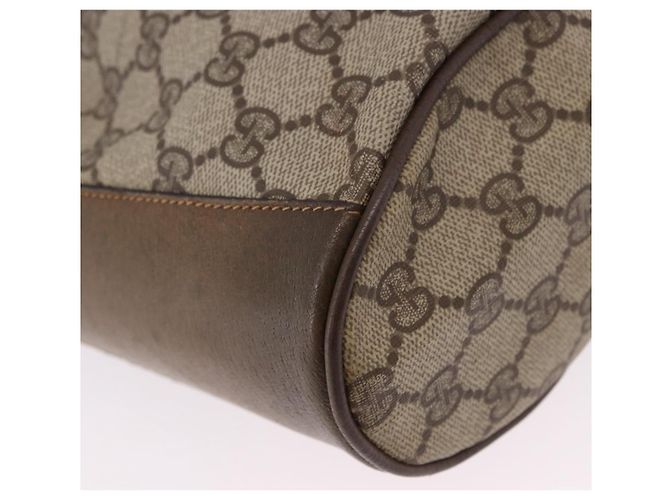 Bolso GUCCI GG Supreme Web Sherry Line PVC Beige Gold 41 02 034 Auth 195583 Dorado - vista 12