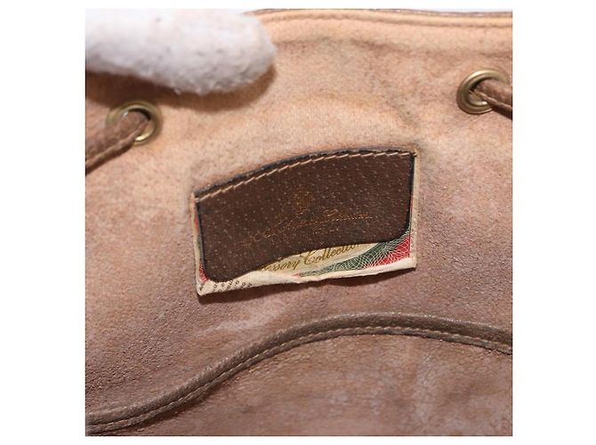 Bolso GUCCI GG Supreme Web Sherry Line PVC Beige Gold 41 02 034 Auth 195583 Dorado - vista 16