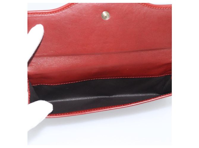 Cartera larga GUCCI GG Canvas Guccissima Roja 282426 Auth 196044A - vista 13