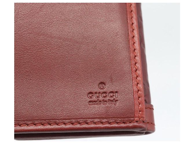 Cartera larga GUCCI GG Canvas Guccissima Roja 282426 Auth 196044A - vista 14
