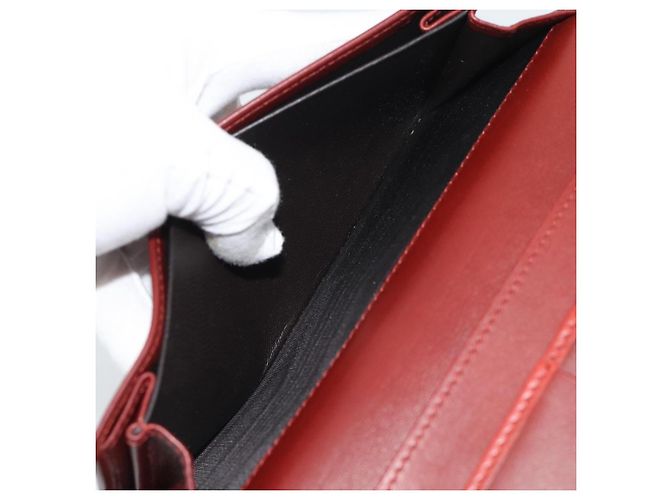 Cartera larga GUCCI GG Canvas Guccissima Roja 282426 Auth 196044A - vista 17