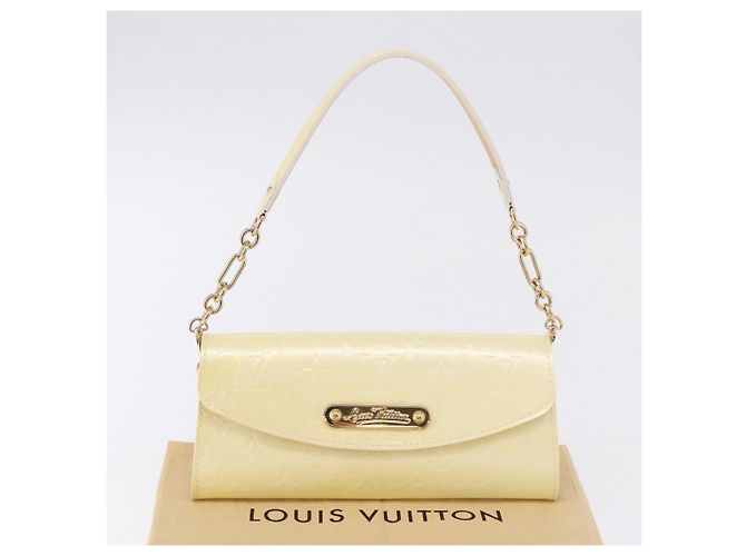 LOUIS VUITTON Monogram Vernis Sunset Bluebird Bag Perle M93541 LV Auth 196803A - vista 12