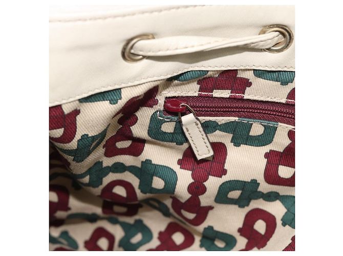 Borsa a tracolla GUCCI GG Canvas Guccissima White Gold 212572 Auth bs36736 Bianco D'oro - vista 20