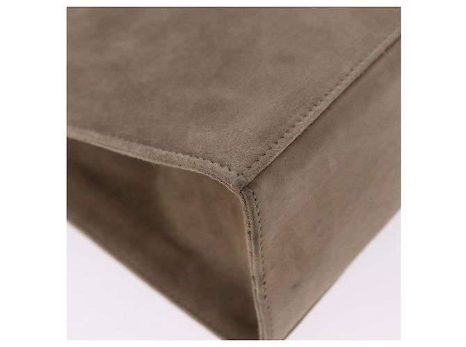 Borsa a tracolla Salvatore Ferragamo Gancini Chain in camoscio beige e oro Auth ka5639 D'oro - vista 13