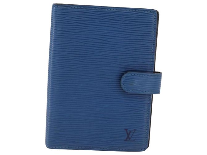 LOUIS VUITTON Epi Agenda PM Day Planner Cover Blue R20055 LV Auth 195369 - vista 13