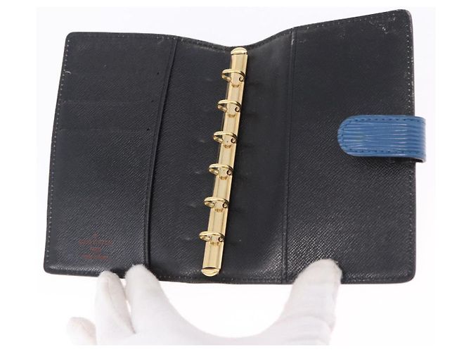 LOUIS VUITTON Epi Agenda PM Day Planner Cover Blue R20055 LV Auth 195369 - vista 8