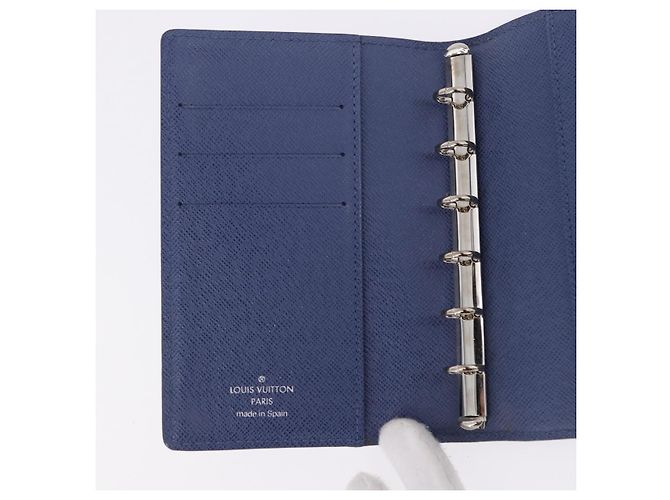 LOUIS VUITTON Epi Agenda PM Day Planner Cover Blue LV Auth 195162V Azul - vista 18