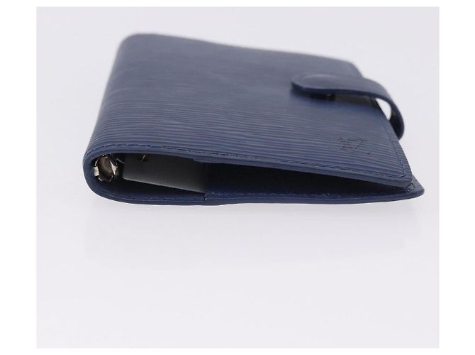 LOUIS VUITTON Epi Agenda PM Day Planner Cover Blue LV Auth 195162V Azul - vista 6