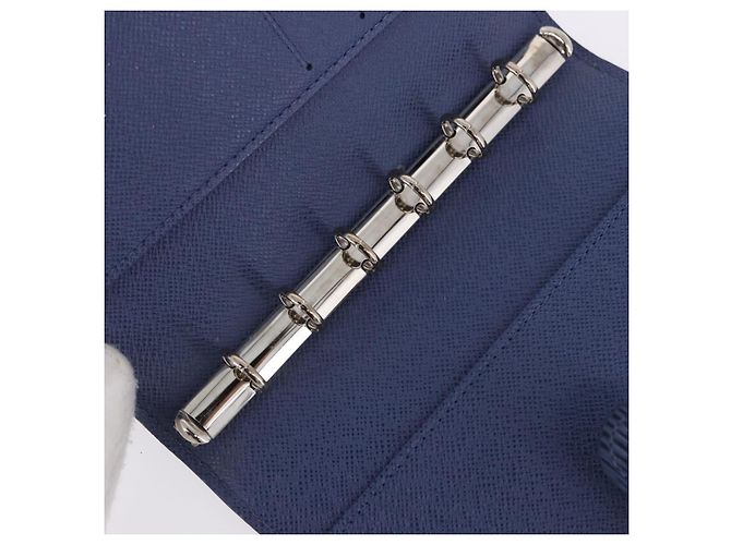 LOUIS VUITTON Epi Agenda PM Day Planner Cover Blue LV Auth 195162V Azul - vista 9