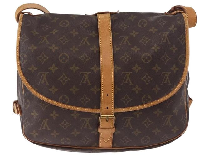 Borsa a tracolla LOUIS VUITTON Monogram Saumur 35 M42254 LV Auth BA14173 Monogramma - vista 2