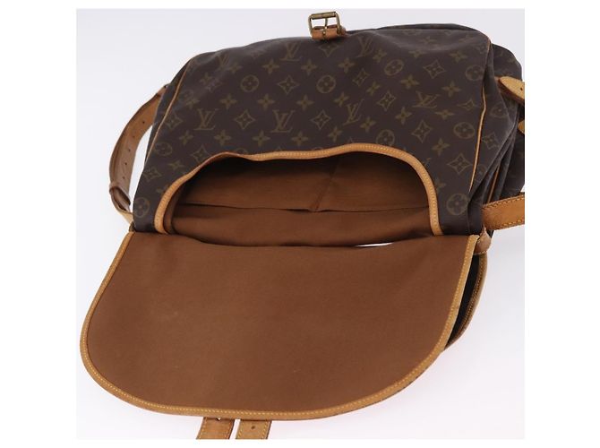 Borsa a tracolla LOUIS VUITTON Monogram Saumur 35 M42254 LV Auth BA14173 Monogramma - vista 25