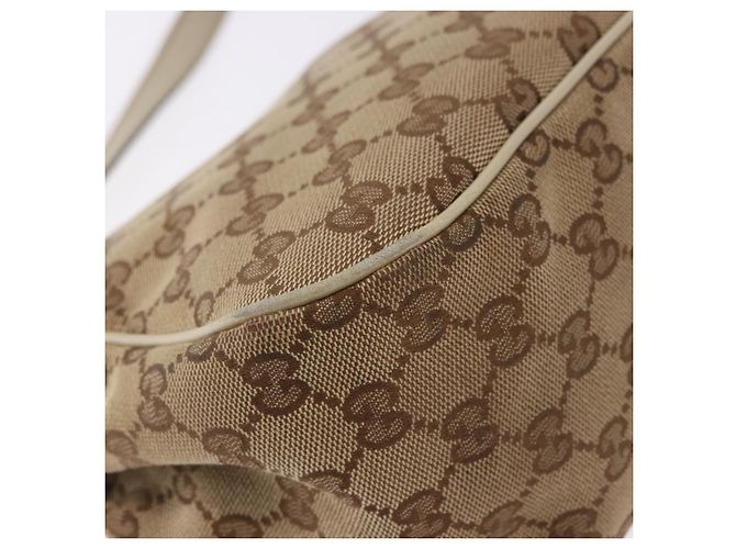 Borsa a tracolla GUCCI GG Canvas Beige Gold 308452 Auth ka5680 D'oro - vista 12