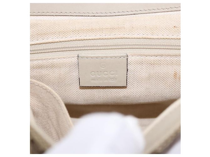 Borsa a tracolla GUCCI GG Canvas Beige Gold 308452 Auth ka5680 D'oro - vista 17