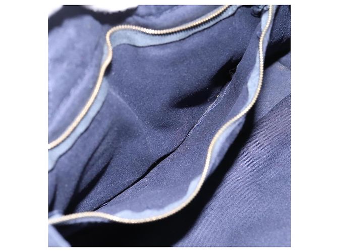 Hermès Bolso de mano HERMES Fourre Tout PM Canvas Navy Silver Auth 180974 Plata Azul marino - vista 18