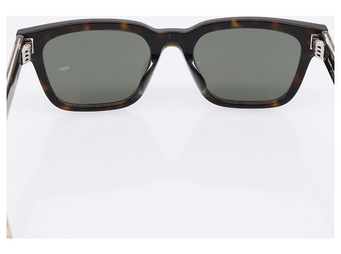 Gafas de sol SAINT LAURENT Carey Plástico Brown Silver Auth BA15028A Castaño Plata - vista 10