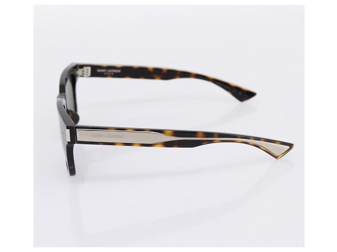 Gafas de sol SAINT LAURENT Carey Plástico Brown Silver Auth BA15028A Castaño Plata - vista 6