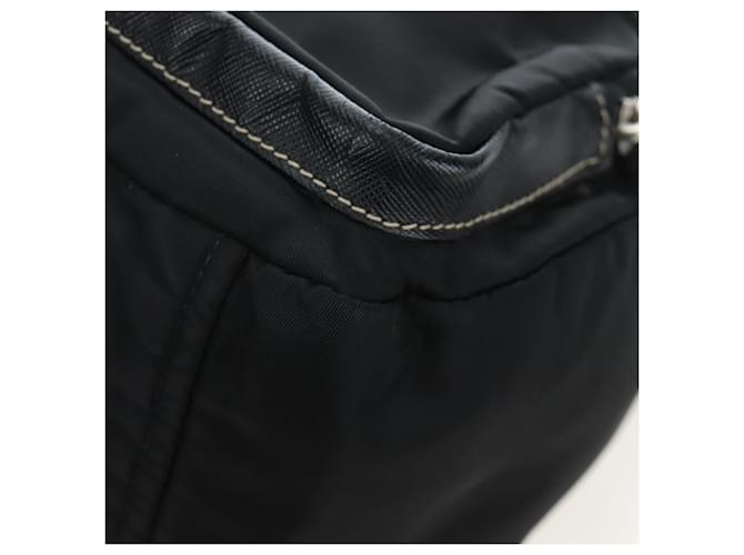 Borsa a tracolla PRADA Nylon Nero Argento Auth 195790V - vista 16