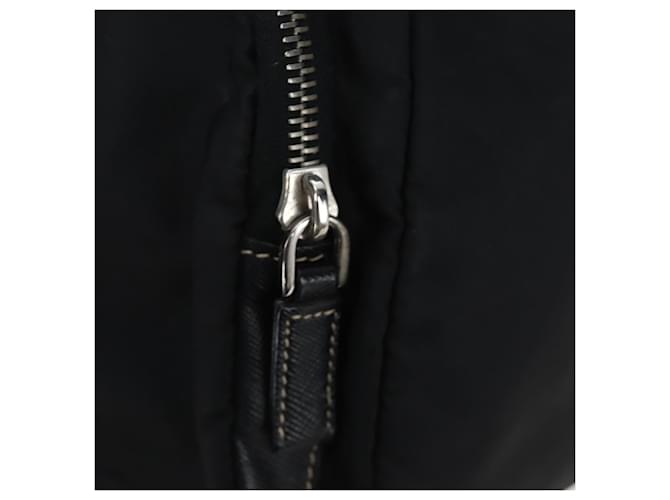 Borsa a tracolla PRADA Nylon Nero Argento Auth 195790V - vista 20